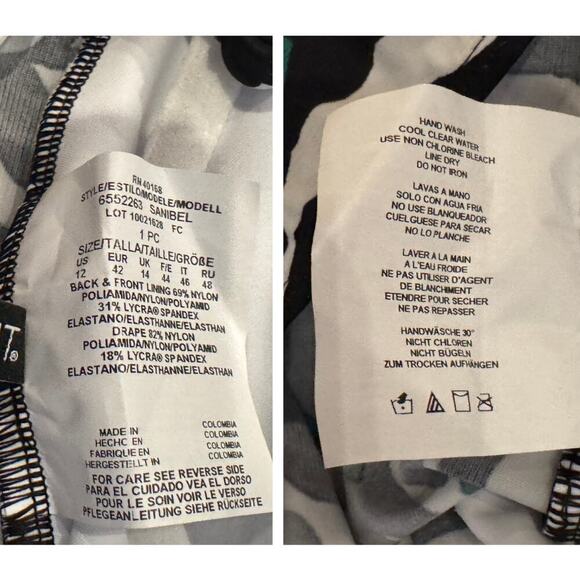 Miraclesuit Palma Verde Sanibel One-Piece Swimsuit Size US/12 - Picture 7 of 9